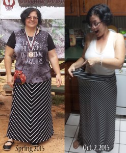 After losing 5.4 pounds in one week I had to go try on some of my old clothes.