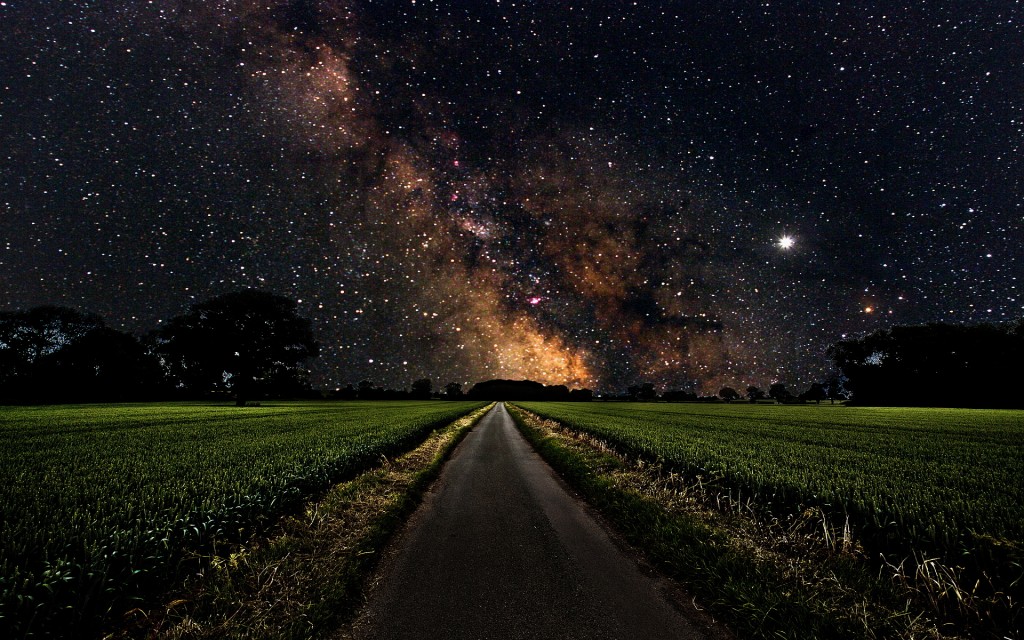 space-stars-road